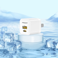 Sạc nhanh 30W 2 cổng 1C1A - PISEN QUICK ice crystal DualPort QP 30W