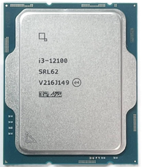 CPU Intel Core i3 12100 TRAY (4.30GHz, 4 nhân - 8 luồng, Intel LGA 1700)