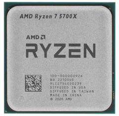 CPU AMD Ryzen 7 5700X TRAY (Socket AM4/ Base 3.4Ghz/ Turbo 4.6GHz/ 8 Cores/ 16 Threads/ Cache 36MB)