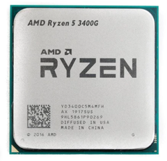 CPU AMD Ryzen 5 3400G MPK (Socket AM4/ Base 3.7 GHz/ Turbo 4.2GHz/ 4 Cores/ 8 Threads/ Cache 6Mb)