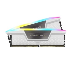 Bộ nhớ trong Corsair DDR5, 5600MHz 32GB 2x16GB DIMM, VENGEANCE RGB DDR5 White Heatspreader, RGB LED, 1.25V