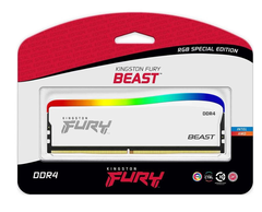 Bộ Nhớ Trong Ram Kingston Fury Beast 16GB 3600 DDR4 RGB White SE KF36C18BWA/16