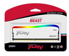 Ram PC Kingston Fury Beast White RGB Special Edition 8GB 3200MHz DDR4 KF432C16BWA/8