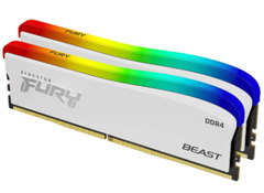 Ram PC Kingston Fury Beast White RGB Special Edition 32GB 3200MHz DDR4 KF432C16BWAK2/16