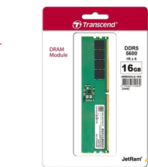 Bộ Nhớ RAM PC Transcend 16GB JM DDR5 5600 U-DIMM 1Rx8 2Gx8 CL46 1.1V| JM5600ALE-16G