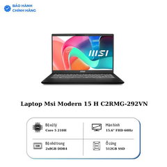 Laptop Msi Modern 15 H C2RMG-292VN (Core 5 210H/ Onboard graphics/ 16GB/ 512GB/ Windows 11)