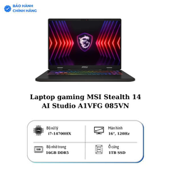 Laptop MSI Sword 16 HX B14VEKG-459VN (i7-14700HX, 16GB, 1TB SSD, RTX4050/6GB, 16