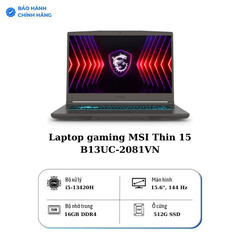 Laptop gaming MSI Thin 15 B13UC-2081VN