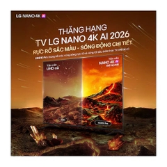 Smart Tivi LG NANO 4K AI NU85 55 inch 2026 55NU855BPSA (4K, 60Hz, webOS 26)