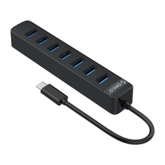 Bộ chia Type C ra 7 cổng USB 3.0 Orico TWC3-7A-BK-EP