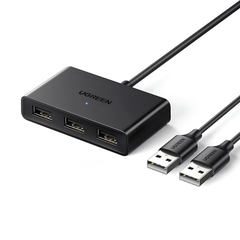 Bộ chia hub USB 2.0 chia sẽ dữ liệu 2 vào 3 ra màu đen Ugreen (10935)
