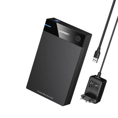 Hộp đựng ổ cứng 3,5 inch Sata/ USB 3.0 hỗ trợ 16TB Ugreen 50423 cao cấp