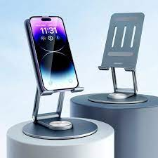 Giá đỡ điện thoại, máy tính bảng aluminum alloy  desktop rotating PISEN CD LP-ZJ14