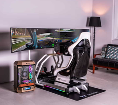 GR500 Racing Simulator Cockpit (Snow)