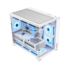 Vỏ Case MAGIC Aqua-M Ultra Pro White sẵn 3 Fan