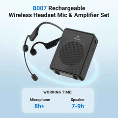 Loa trợ giảng WINBRIDGE B007 (15W, UHF Wireless, Pin 2600mAh, Bluetooth, USB, AUX)