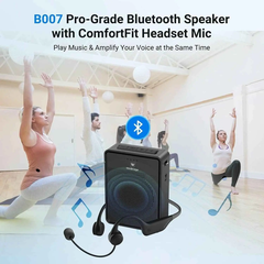 Loa trợ giảng WINBRIDGE B007 (15W, UHF Wireless, Pin 2600mAh, Bluetooth, USB, AUX)