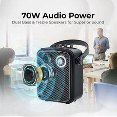 Loa trợ giảng không dây WinBridge S100Pro (70W, Bluetooth, pin 4500mAh)