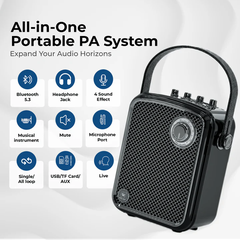 Loa trợ giảng không dây WinBridge S100Pro (70W, Bluetooth, pin 4500mAh)