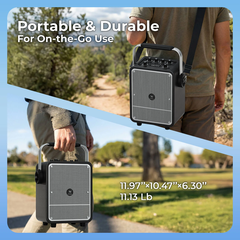 Loa kéo di động WinBridge S200 (150W, 4.500mAh, 50Hz–20kHz, 110dB, Micro không dây)
