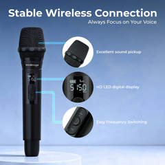 Loa kéo di động WinBridge S200 (150W, 4.500mAh, 50Hz–20kHz, 110dB, Micro không dây)