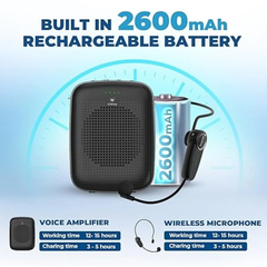 Loa trợ giảng WinBridge WB002 (15W, Wireless Voice Amplifier, Bluetooth, Micro không dây)