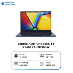Laptop Asus Vivobook 14 X1404ZA-NK300W (i3-1215U, UHD Graphics, Ram 8GB DDR4, SSD 256GB, 14 Inch FHD)