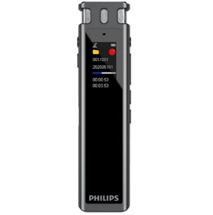 Máy ghi âm Philips VTR5260 (32GB, khử tiếng ồn, chuyển giọng nói thành văn bản, Bluetooth, màn hình màu HD, đen)