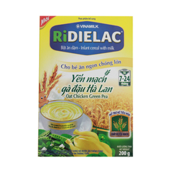 Bột ăn dặm yến mạch gà đậu Hà Lan 200g (Hộp giấy)