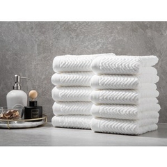 3 cái Khăn tắm 35x80cm 100% cotton màu White 100g/c