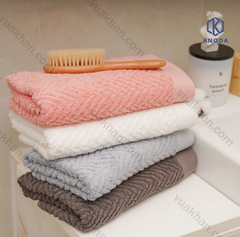 Khăn tắm 40x100cm 200g/c 100% cotton sợi chải kỹ