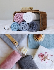 10 cái Khăn tắm 40x80cm 100% cotton cao cấp trọng lượng 130g/c