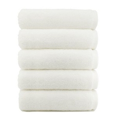 10 cái Khăn tắm 35x80cm 100% cotton màu White 150g/c