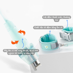 BABYCOUPE | Dây Dắt Trẻ Đi Dạo Chống Lạc, Chống Cắt 2 Trong 1 An Toàn Siêu Bền, Dây Dài 2.5M