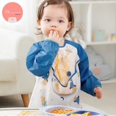 KUB | Áo Yếm Ăn Dặm 2 Lớp Chống Thấm Cho Bé 80-90cm