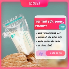 Túi trữ sữa (hộp 30 túi) | 200ml | PHANPY