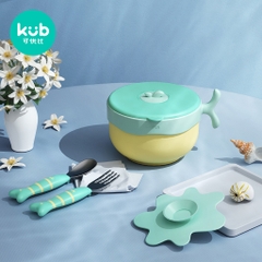 KUB | Bộ Bát Ăn Giữ Nhiệt Inox 316 Cao Cấp [Tặng Yếm Silicon]