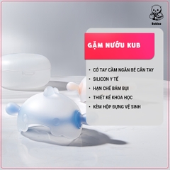 KUB | Gặm Nướu Cho Bé Dạng Đeo Tay Bằng Silicon Kháng Khuẩn, Mềm Mại