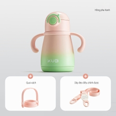 KUB | Bình Giữ Nhiệt Cho Bé 350ml Inox 316 Cao Cấp, Phụ Kiện Đa Dạng, Mẫu Mới 2024 [Tặng Ống Hút Thay Thế]