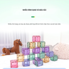 MNTL | Đồ Chơi Xếp Hình Nam Châm Kích Thích Sáng Tạo Cho Bé Bằng Nhựa ABS An Toàn