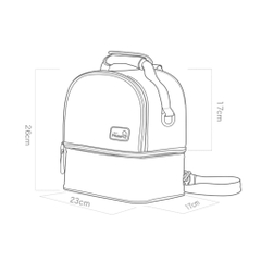 PHANPY | Túi Xách Giữ Nhiệt Cho Mẹ Bỉm Sữa, Nhỏ Gọn Dễ Mang Theo [Tặng 2 Khay Gel Giữ Lạnh & Túi PVC]