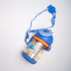 KUB | Bình Nước Chống Sặc Cho Bé 1 Tuổi Có Dây Đeo, Nhựa PPSU An Toàn 360ml [Tặng Ống Hút Sơ Cua]