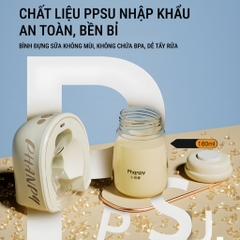 PHANPY | Máy Hút Sữa Điện Đôi Cải Tiến Dạng Rảnh Tay, Pin 2300mAh, Dùng Bình PPSU 180ml [Mua 2 Máy Tặng 2 Bình Trữ Sữa]