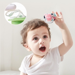 KUB | Ty Giả Cho Bé Dạng Dẹt Chỉnh Nha (Có Nắp) Làm Từ Nhựa Tritan Mềm Mại [MUA 1 TẶNG 1]