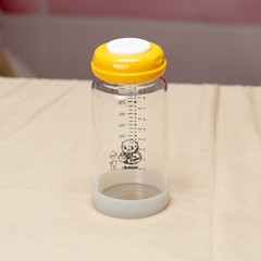 BOBISU | Bình Trữ Sữa Mẹ Cho Bé Làm Từ Thủy Tinh Cao Cấp Dung Tích 260ml [Mua 2 Bình Tặng Cổ Trắng, Ty, Nắp Đậy Ty]