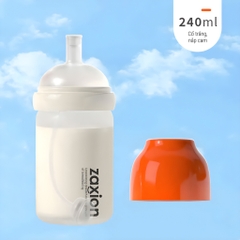 ZAXION | Bình Sữa Thủy Tinh Chống Đầy Hơi Bọc Silicone Dung Tích 80ml - 240ml