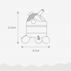 KUB | Bình Nước Cho Bé Dạng Bạch Tuộc Nhỏ Xinh 90ml, Nhựa PPSU Cao Cấp [Kèm Dây Đeo]