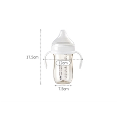 KUB | Bình Sữa Cho Bé 6 Tháng Tuổi 240ml, Nhựa PPSU Cao Cấp, Chống Sặc [Tặng Núm Ty Thay Thế KUB]