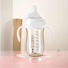 KUB | Bình Sữa Cho Bé 6 Tháng Tuổi 240ml, Nhựa PPSU Cao Cấp, Chống Sặc [Tặng Núm Ty Thay Thế KUB]
