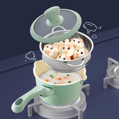 KUB | Bộ Nồi Và Chảo Chống Dính Vân Đá Maifan Cao Cấp [Tặng Khay Trữ Silicon KUB]
